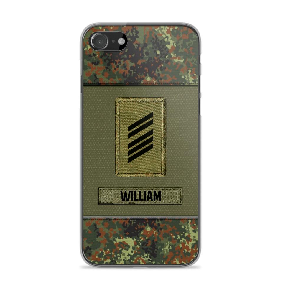 Personalized German Soldier/Veterans Phone Case Printed 22JUY-HY26