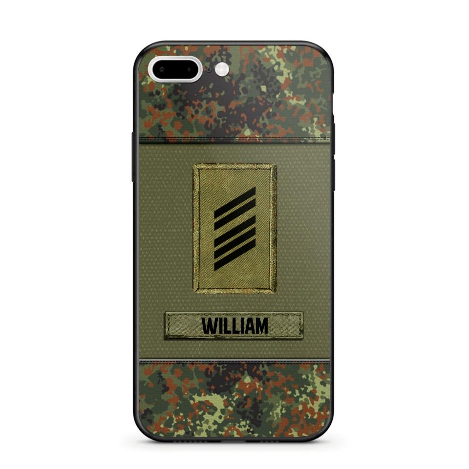 Personalized German Soldier/Veterans Phone Case Printed 22JUY-HY26