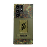 Personalized German Soldier/Veterans Phone Case Printed 22JUY-HY26