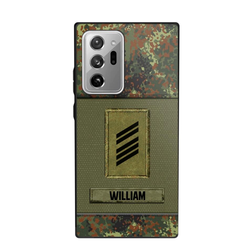 Personalized German Soldier/Veterans Phone Case Printed 22JUY-HY26
