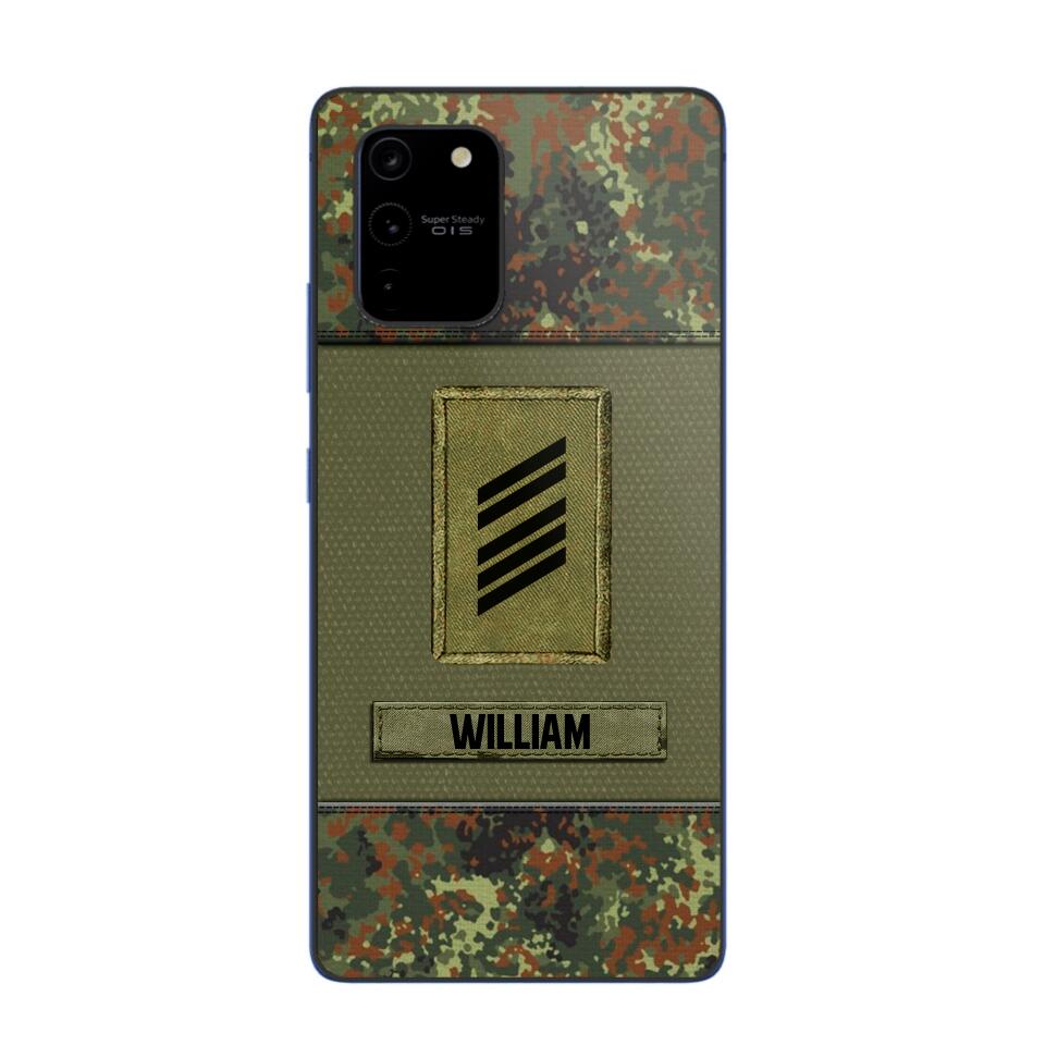 Personalized German Soldier/Veterans Phone Case Printed 22JUY-HY26