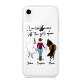 Personalized Live Life Someone Left The Gate Open Silicon Phonecase QTHC2707