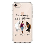 Personalized Live Life Someone Left The Gate Open Silicon Phonecase QTHC2707