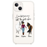 Personalized Live Life Someone Left The Gate Open Silicon Phonecase QTHC2707