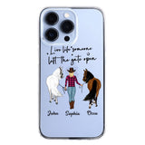 Personalized Live Life Someone Left The Gate Open Silicon Phonecase QTHC2707