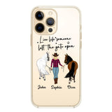 Personalized Live Life Someone Left The Gate Open Silicon Phonecase QTHC2707