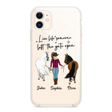 Personalized Live Life Someone Left The Gate Open Silicon Phonecase QTHC2707