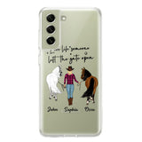 Personalized Live Life Someone Left The Gate Open Silicon Phonecase QTHC2707