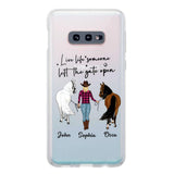Personalized Live Life Someone Left The Gate Open Silicon Phonecase QTHC2707