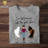 Personalized Live Life Someone Left The Gate Open Silicon Tshirt QTHC2707
