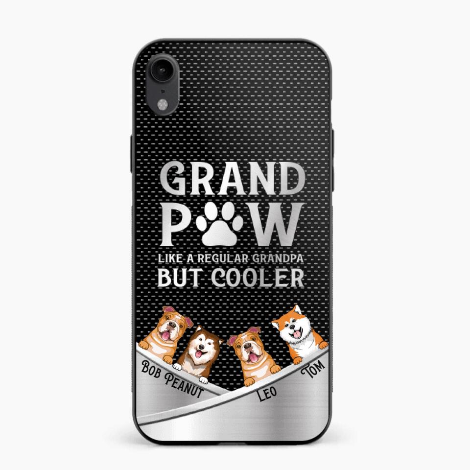 Personalized Grand Paw Like A Regular Granpa But Cooler Phone Case Printed NQDT2707