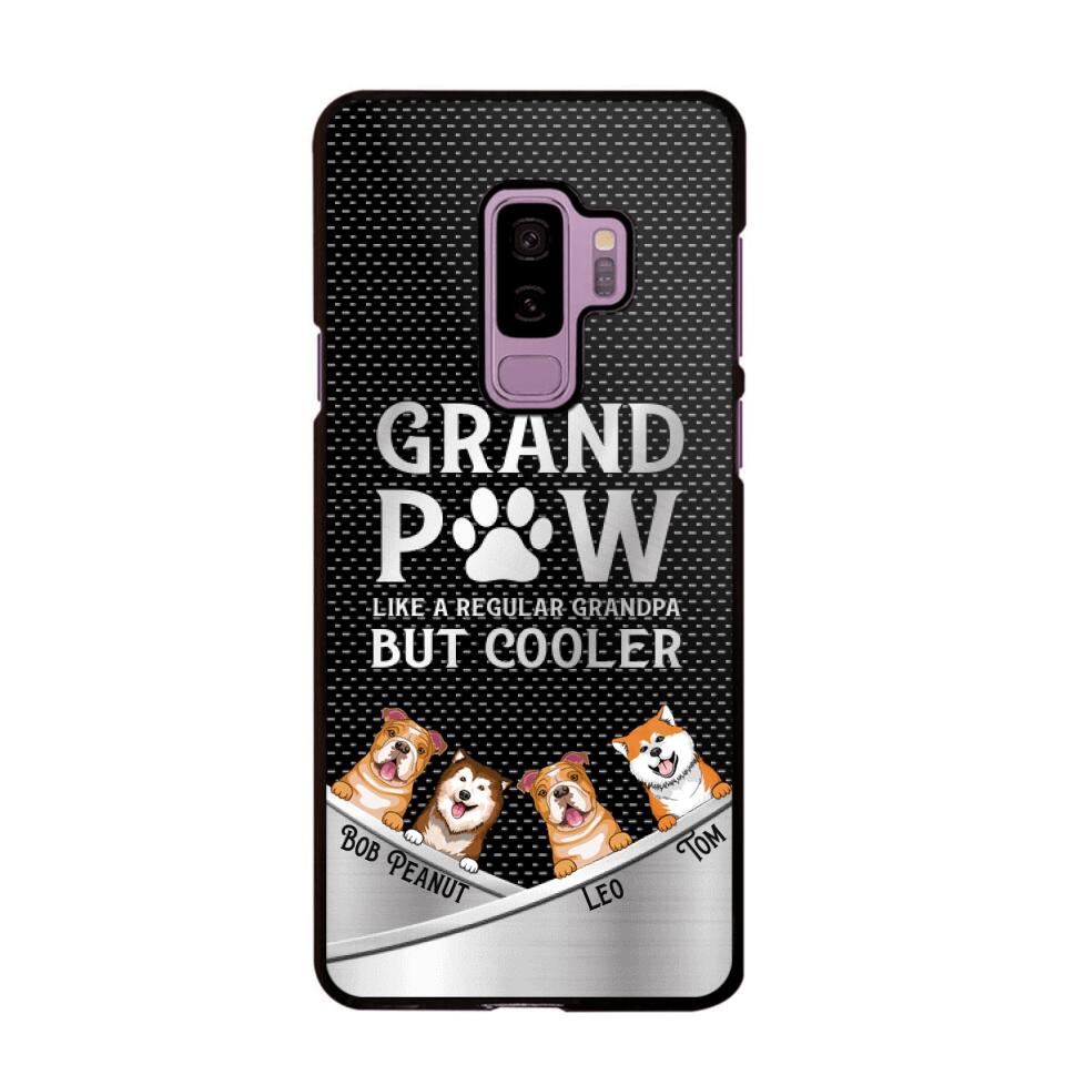 Personalized Grand Paw Like A Regular Granpa But Cooler Phone Case Printed NQDT2707