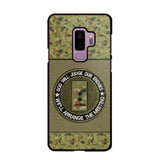 DH Personalized Australian Soldier/Veterans Phone Case Printed HQ2707