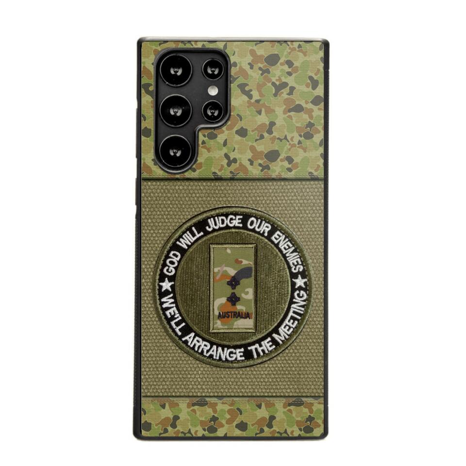 DH Personalized Australian Soldier/Veterans Phone Case Printed HQ2707