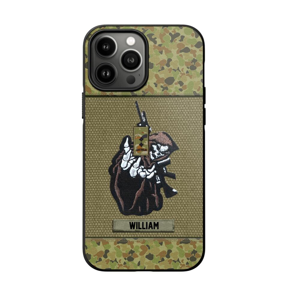 Personalized Australian Soldier/Veterans Phone Case Printed 22JUY-HQ28