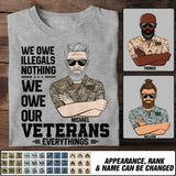 Personalized Grumpy Old US Veteran Tshirt Printed 22AUG-DT01