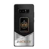 Personalized Canadian Veteran/ Solider Phonecase QTDT0308