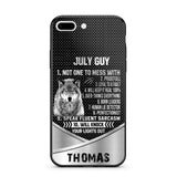 Personalized Wolf Custom Month And Name Phone Case Printed NQDT0808