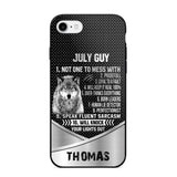 Personalized Wolf Custom Month And Name Phone Case Printed NQDT0808