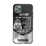 Personalized Wolf Custom Month And Name Phone Case Printed NQDT0808