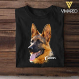 Personalized German Shepherd Upload Photo Tshirt Printed QTDT0908
