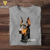 Personalized Doberman Upload Photo Tshirt Printed QTDT0908