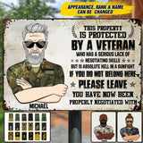 Personalized German Veterans/Soldier Metal Sign Printed 22AUG-HY13