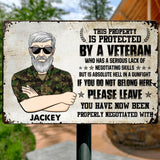 Personalized Swiss Veterans/Soldier Metal Sign Printed 22AUG-HY13