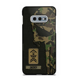Personalized Swiss Solider/ Veteran Skull Phonecase Printed QTDT1508