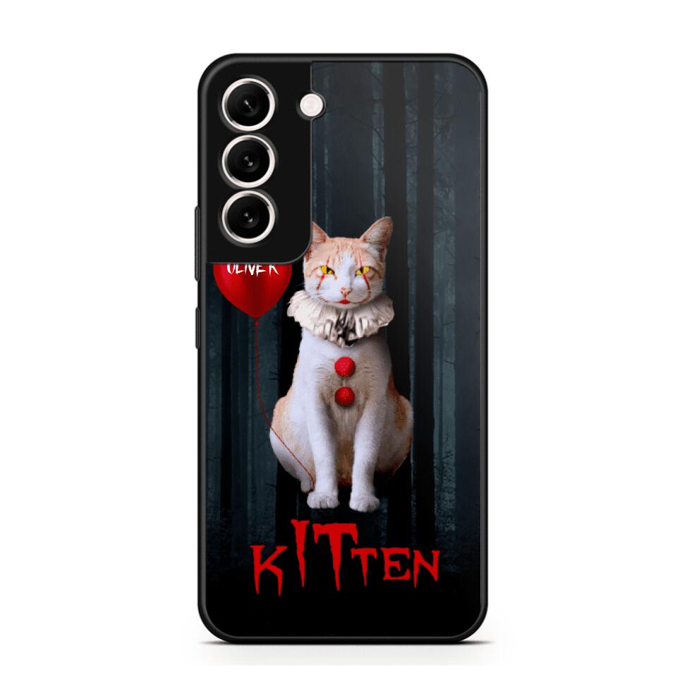 Personalized Halloween Kitten Upload Photo Phonecase Printed QTDT1308