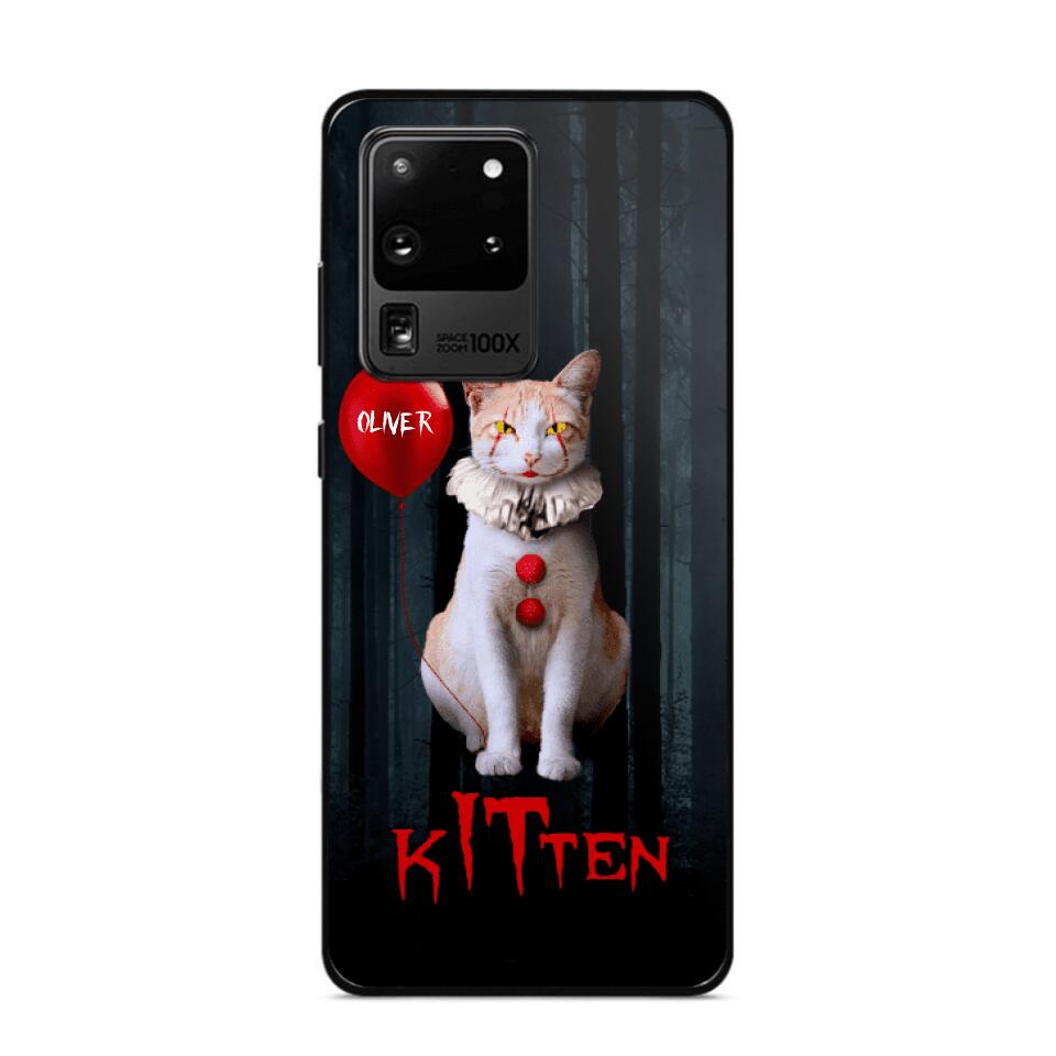 Personalized Halloween Kitten Upload Photo Phonecase Printed QTDT1308