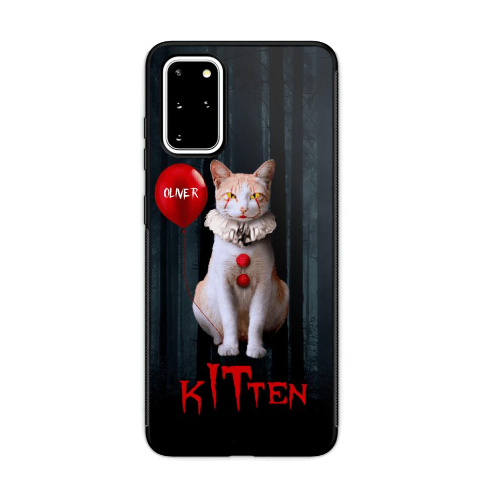Personalized Halloween Kitten Upload Photo Phonecase Printed QTDT1308