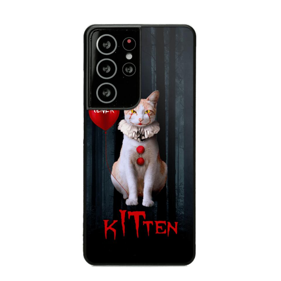 Personalized Halloween Kitten Upload Photo Phonecase Printed QTDT1308