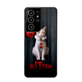 Personalized Halloween Kitten Upload Photo Phonecase Printed QTDT1308