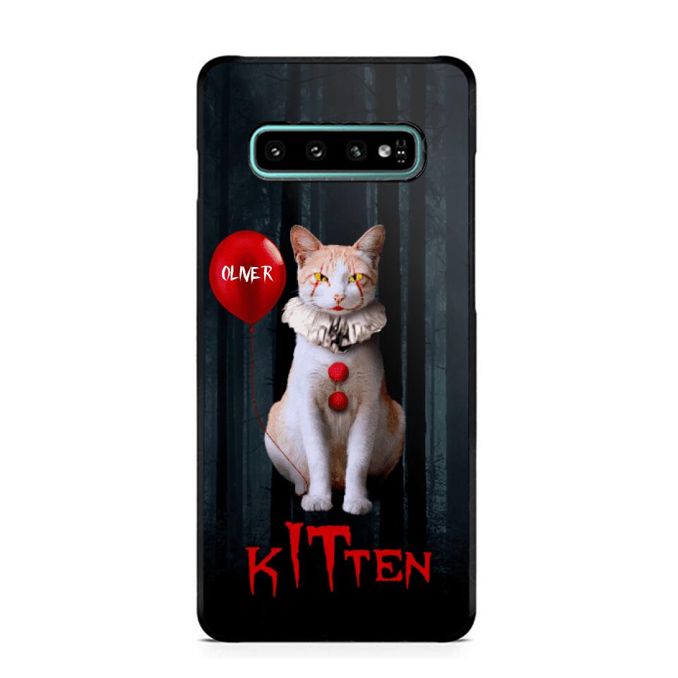 Personalized Halloween Kitten Upload Photo Phonecase Printed QTDT1308