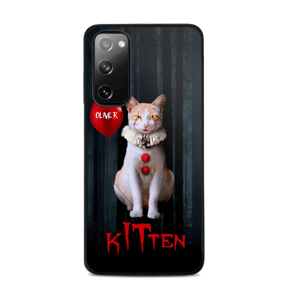 Personalized Halloween Kitten Upload Photo Phonecase Printed QTDT1308
