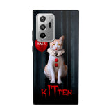 Personalized Halloween Kitten Upload Photo Phonecase Printed QTDT1308