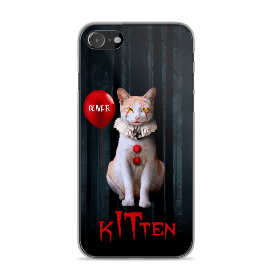 Personalized Halloween Kitten Upload Photo Phonecase Printed QTDT1308