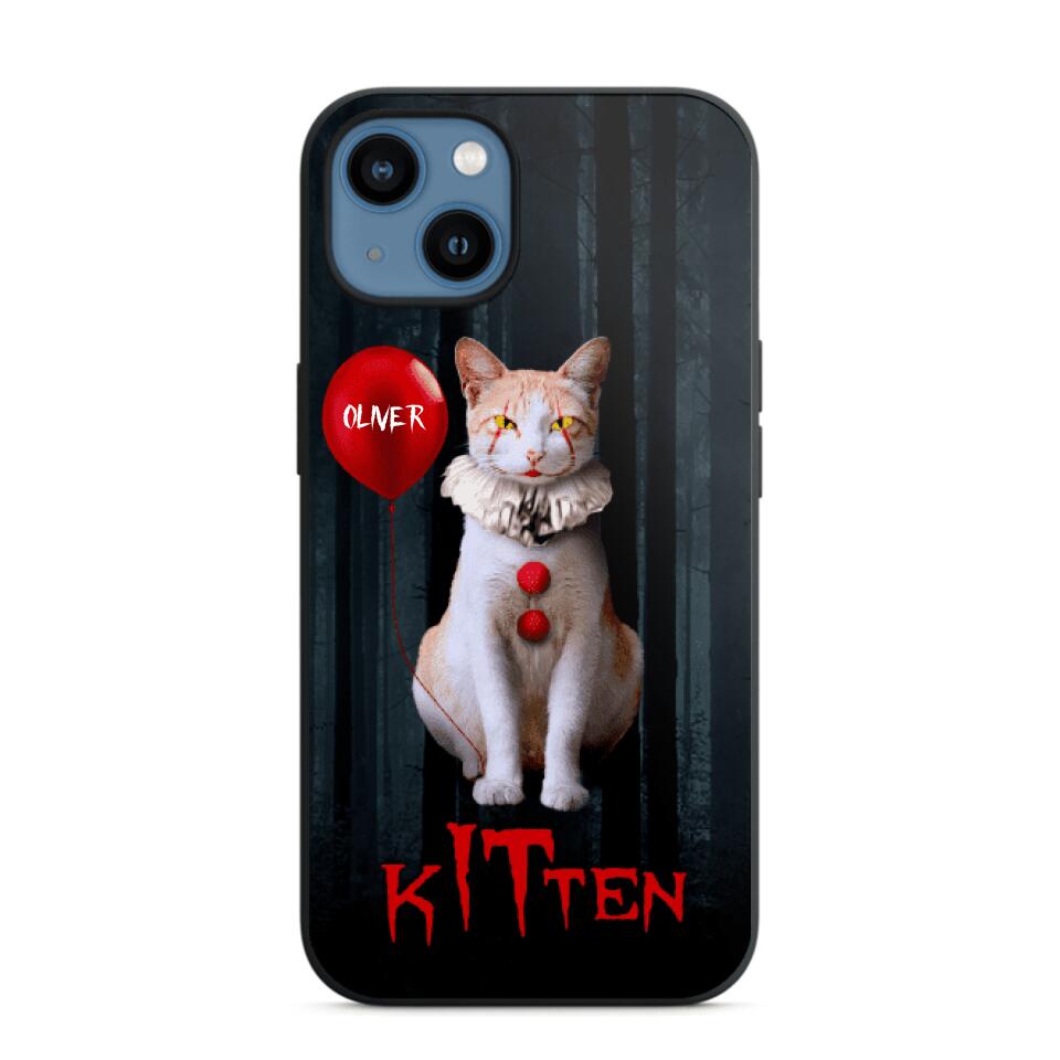 Personalized Halloween Kitten Upload Photo Phonecase Printed QTDT1308