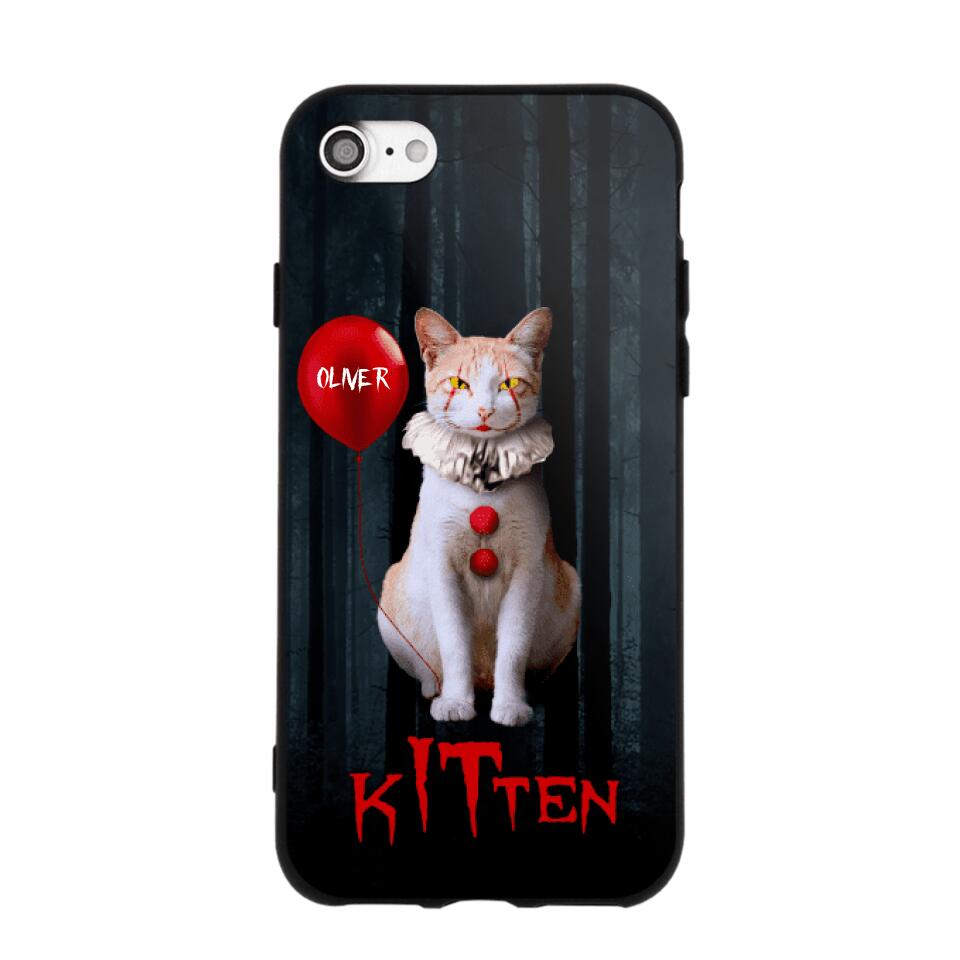 Personalized Halloween Kitten Upload Photo Phonecase Printed QTDT1308