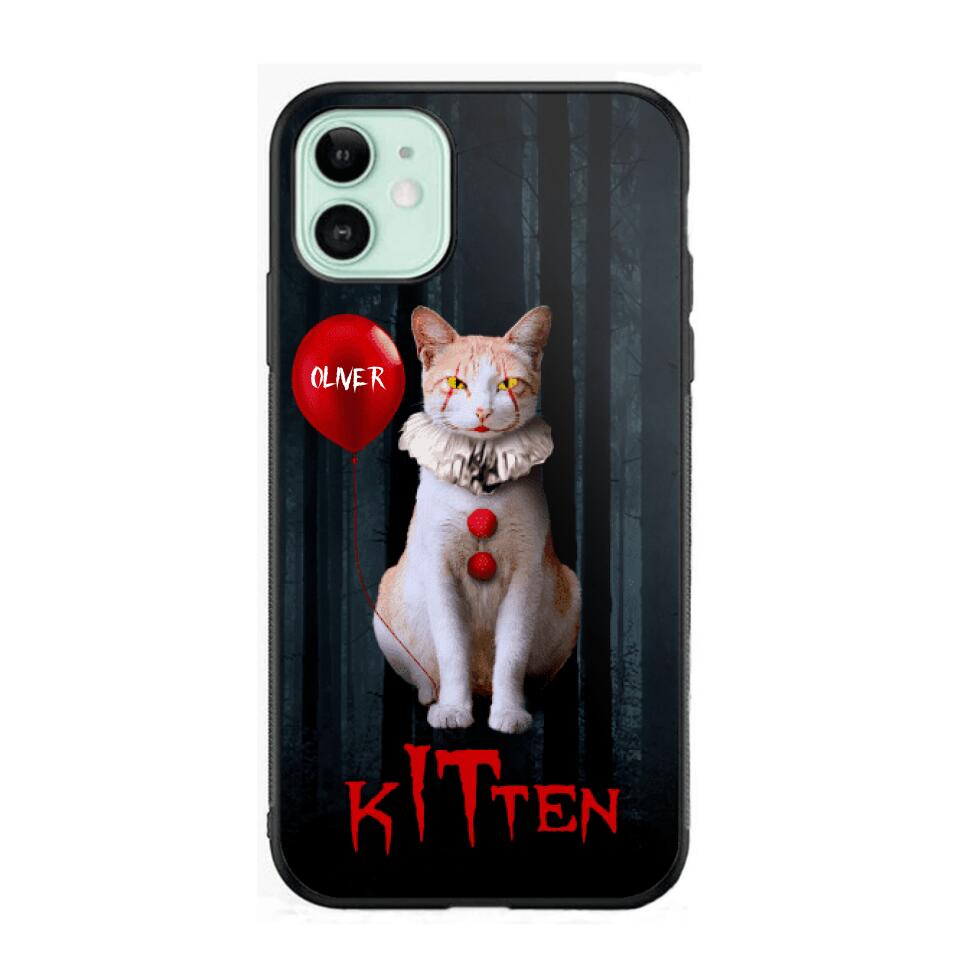 Personalized Halloween Kitten Upload Photo Phonecase Printed QTDT1308