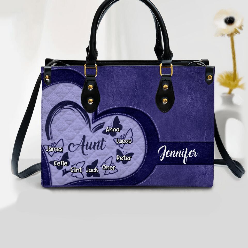 Personalized Aunt Kid Leather Bag Printed 22AUG-DT15