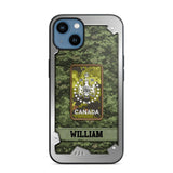 Personalized Solider/ Veteran Canada Phone Case Printed DMDT1508
