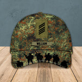 Personalized German Veteran/ Solider Cap 3D Printed DMVQ1508