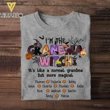 Personalized I'm The Grandma Witch Kid Name Tshirt Printed QTMA1708
