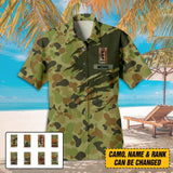 Personalized Australian Army Hawaii Shirt Printed 22AUG-HY17