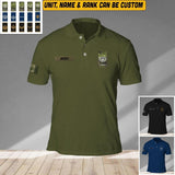 Personalized Canadian Veteran/ Solider Rank Polo Shirts 3D Printed QTVQ1708