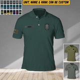 Personalized Belgium Veteran/ Solider Rank Polo Shirts 3D Printed QTVQ1908