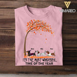 Personalized It 's The Most Wonderful Time Of The Year Fall Dachshund Halloween Tshirt Printed QTHY2308