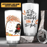 Personalized It's The Most Wonderful Time Of The Year Steel Mug or Tumbler Printed QTHY2408